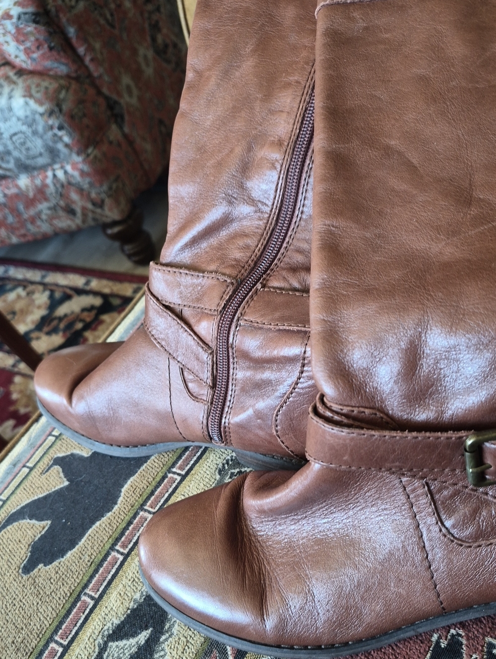 Brown Knee-High Riding Boots Marc Fisher